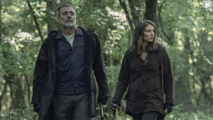 Negan e Maggie em The Walking Dead.