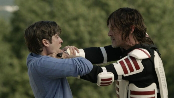Sebastian e Daryl no 14º episódio da 11ª temporada de The Walking Dead (S11E14 - 
