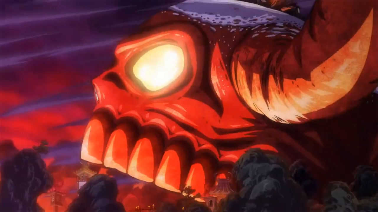 Onigashima na 24ª abertura do anime de One Piece.