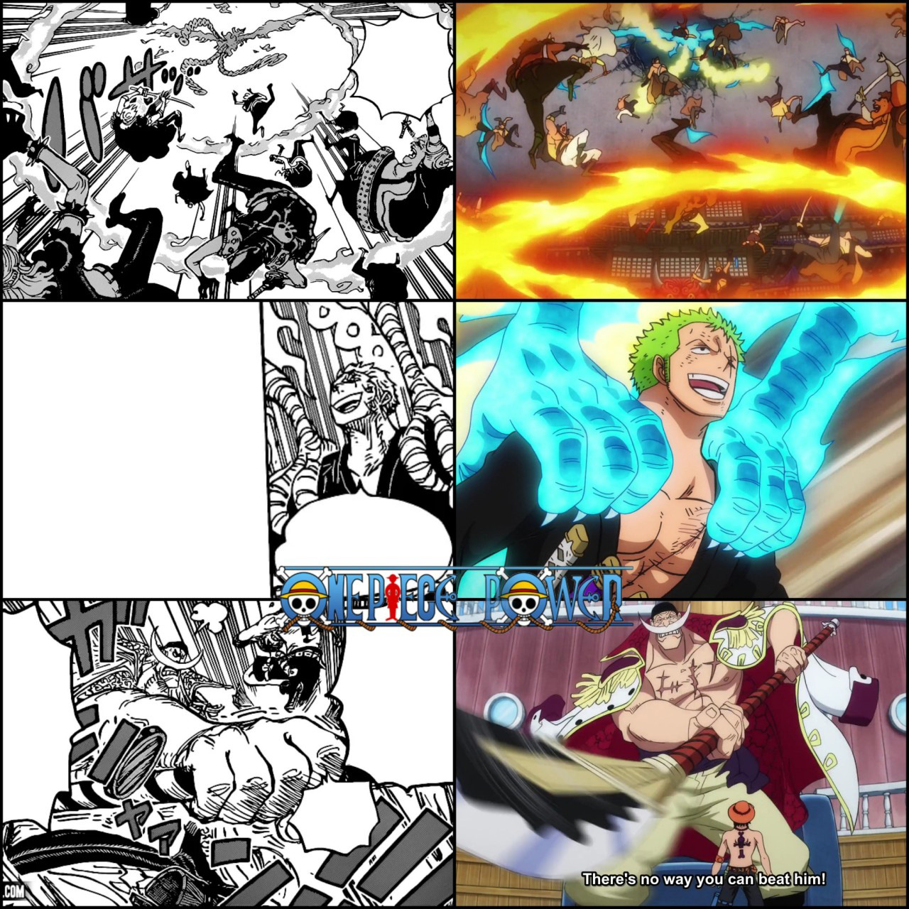 One piece comparacao anime manga episodio 1014 capitulos 999 1000 02