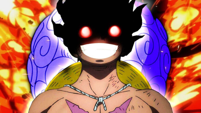 One Piece | O despertar da fruta de Luffy. Artista desconhecido da fanart.