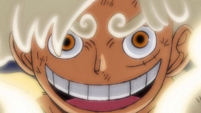 Luffy com o despertar/Gear 5. Colorização do mangá 1045 de One Piece por @amanomoon.