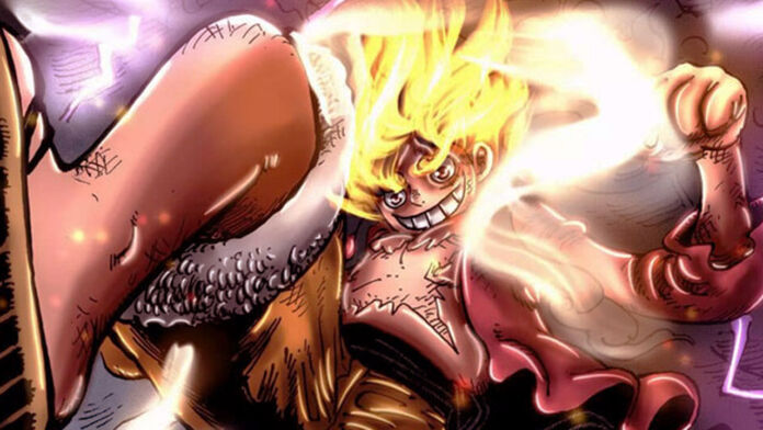 Luffy Gigante! Colorização do mangá 1045 de One Piece por @charlinlin0.