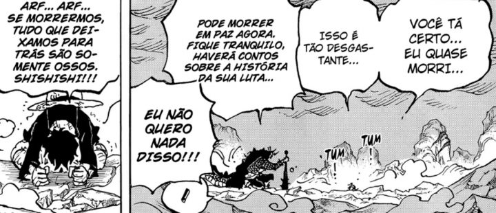 Luffy vs kaido no capítulo 1045 do mangá de one piece.