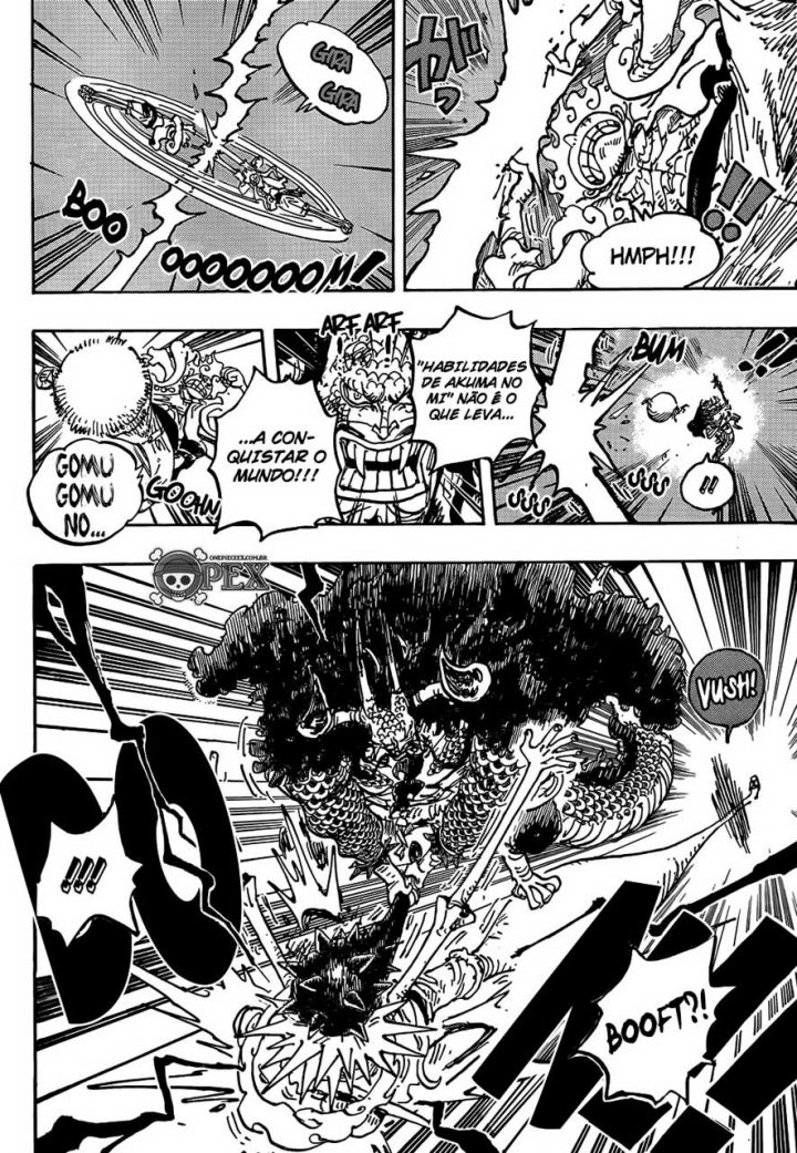 Kaido revela que Roger não tinha fruta do diabo no capítulo 1047 do mangá de One Piece.