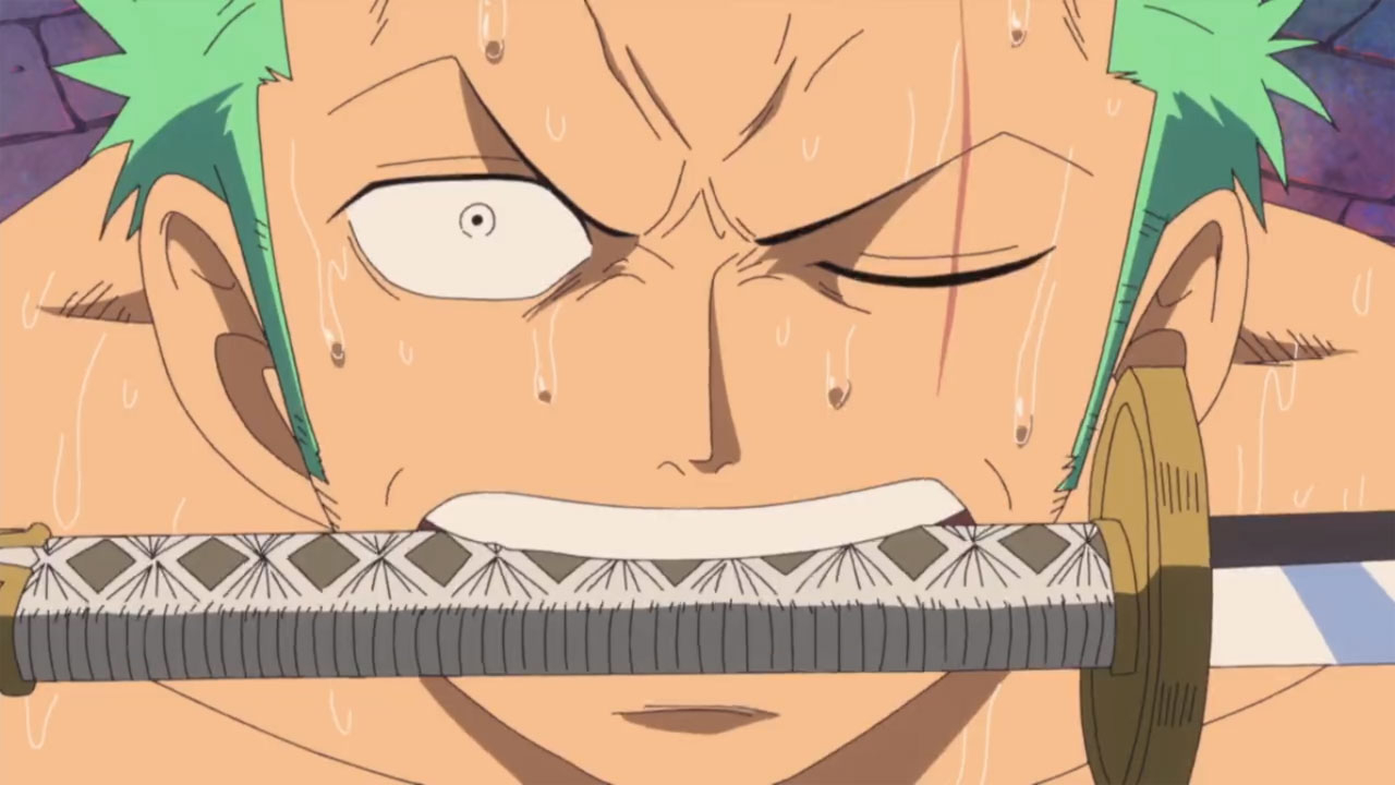 One Piece | Zoro assustado.