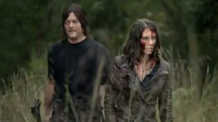 Daryl e Maggie no 16º episódio da 11ª temporada de The Walking Dead (S11E16 - "Acts of God").