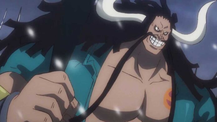 One Piece | Kaido mais jovem, em flashback de 23 anos atrás.