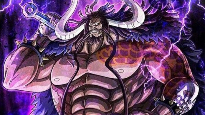 Fanart de Kaido em One Piece. Artista desconhecido.
