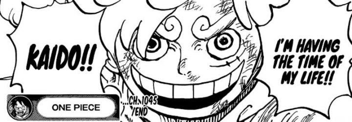 One piece manga 1045 luffy gear 5 rindo