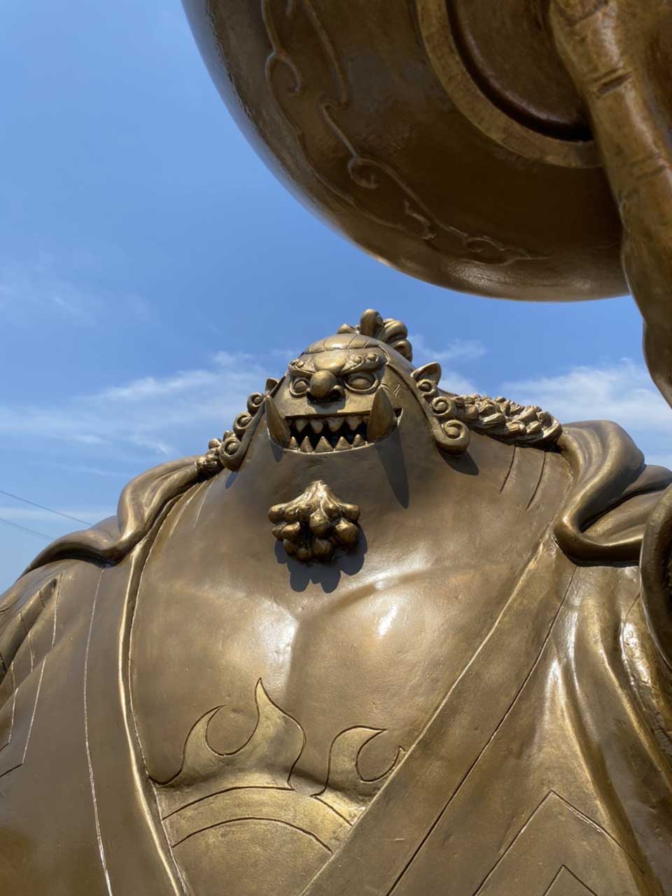 One piece estatua de bronze jinbe 03