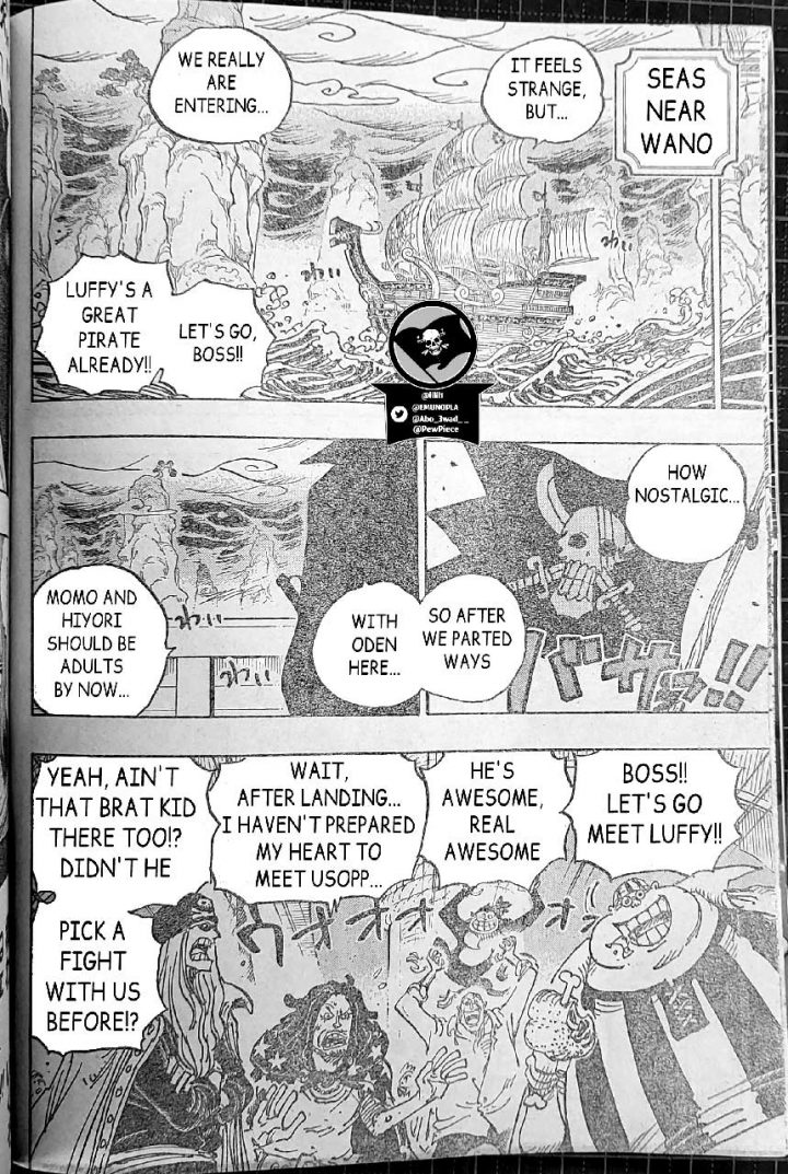 One piece manga 1054 spoilers 01 shanks wano