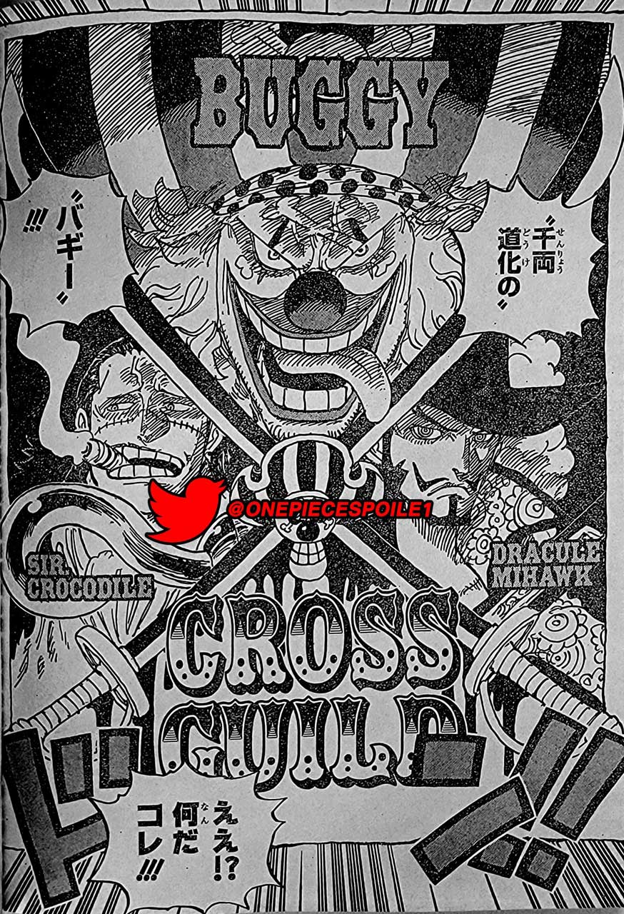 One Piece O Mangá 1056 Vazou Revelando O Grande Movimento De Buggy 8276