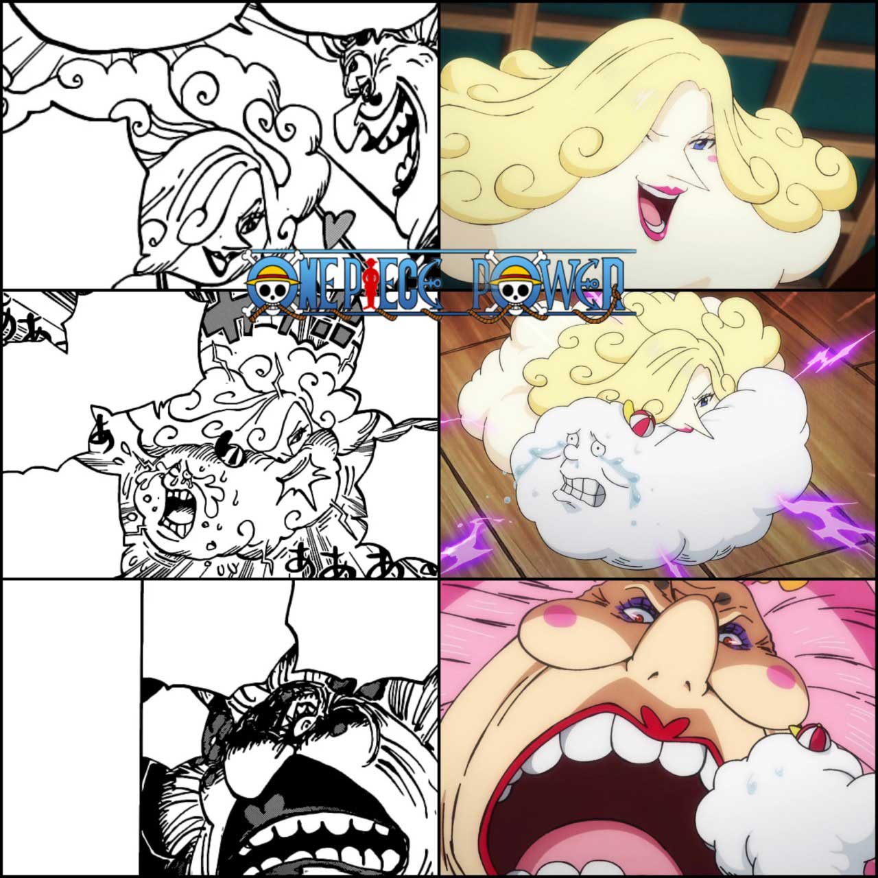 One piece comparacao anime manga episodio 1034 capitulos 1013 1014 01