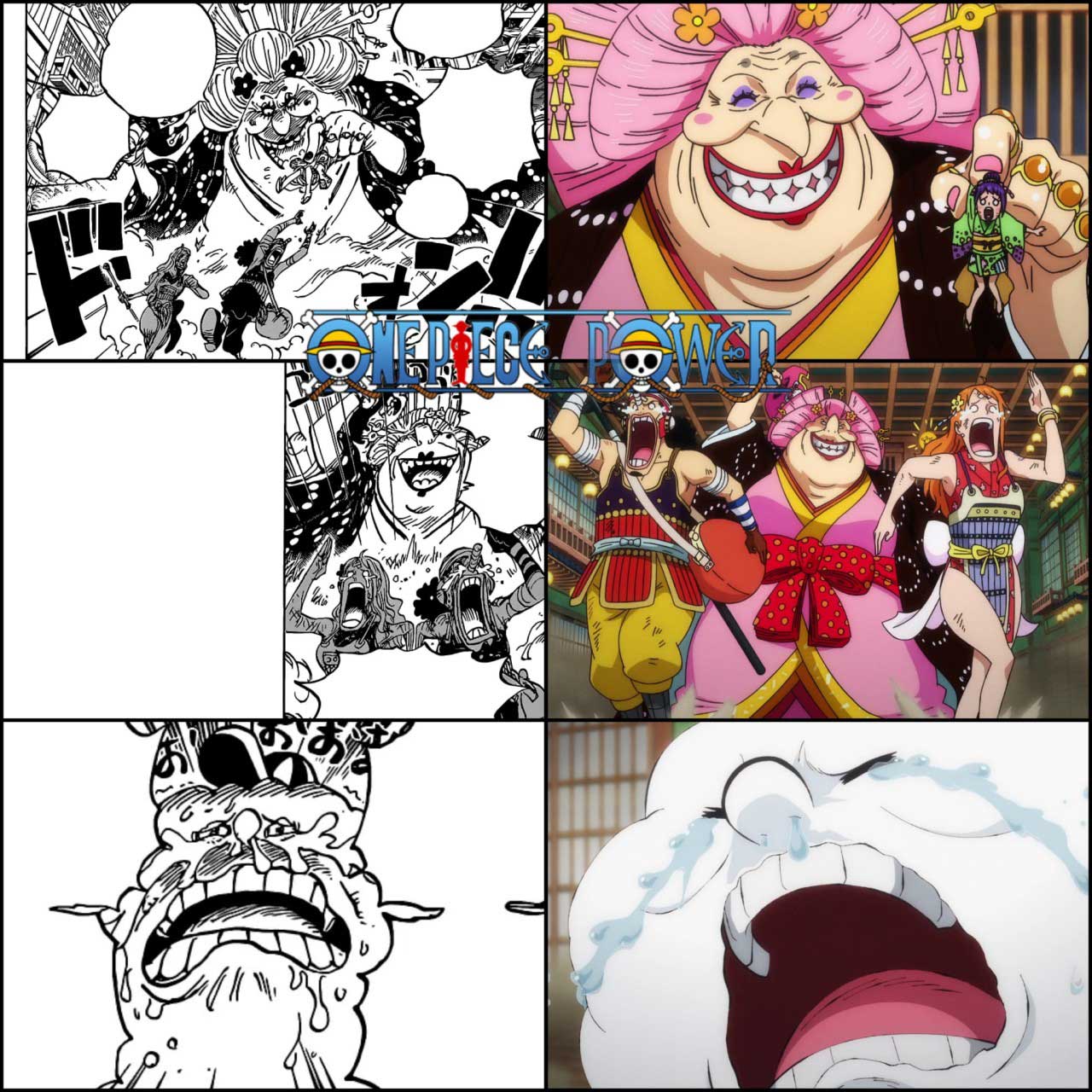 One piece comparacao anime manga episodio 1034 capitulos 1013 1014 02