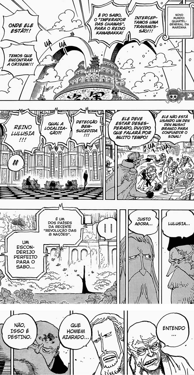 One piece manga 1060 marinha gorosei sabo