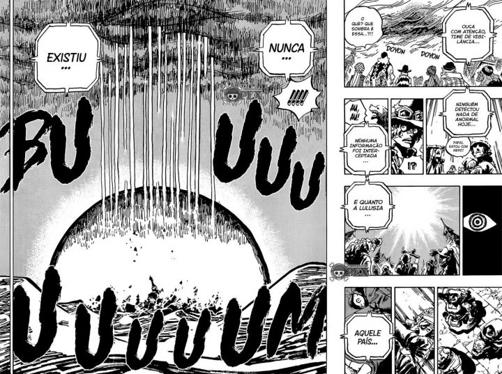 One piece manga 1060 reino lulusia destruido sabo imu