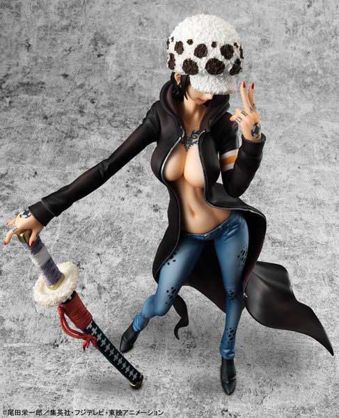 One piece action figure megahouse pop genero trocado law 05