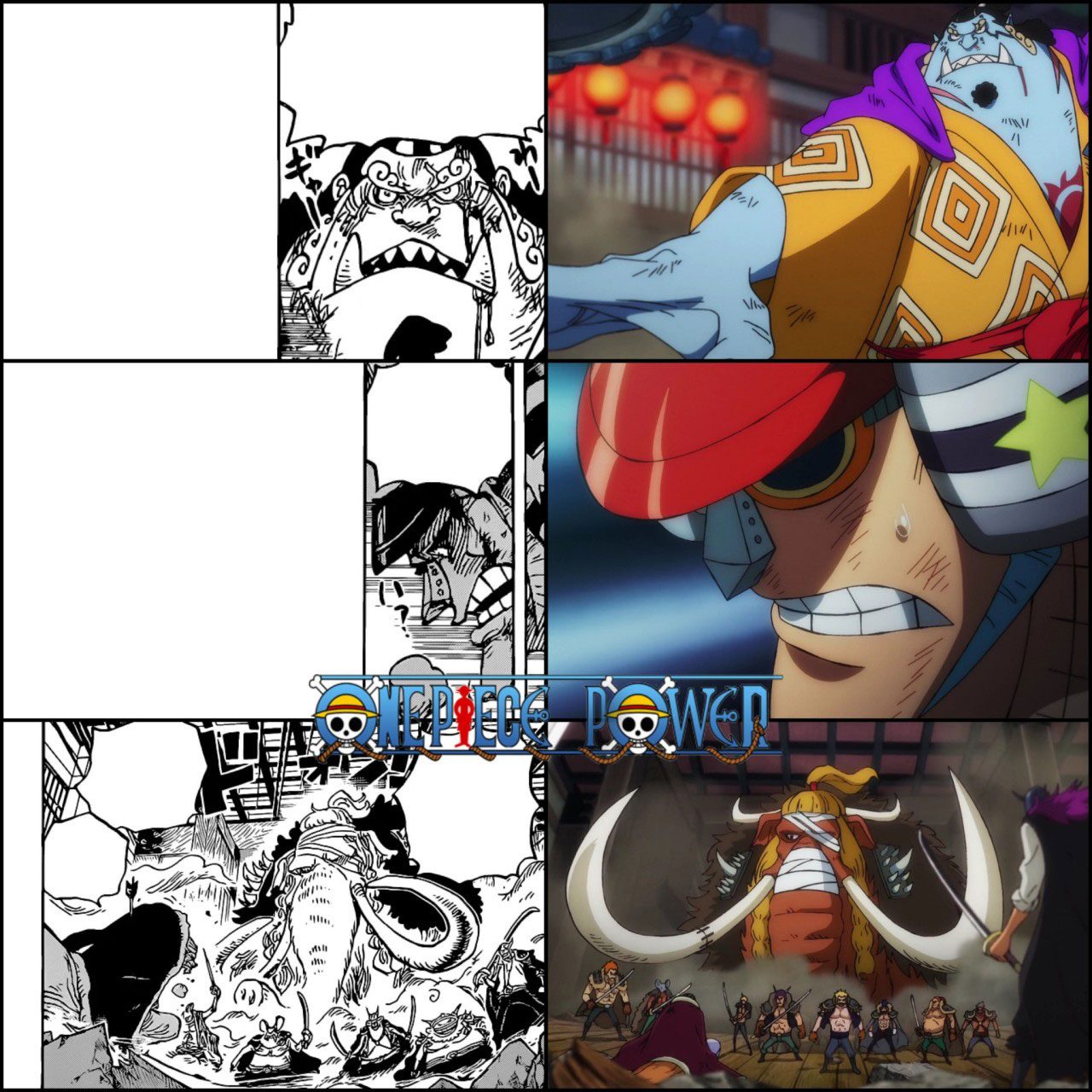 One piece comparacao anime manga episodio 1034 capitulos 1016 1017 07