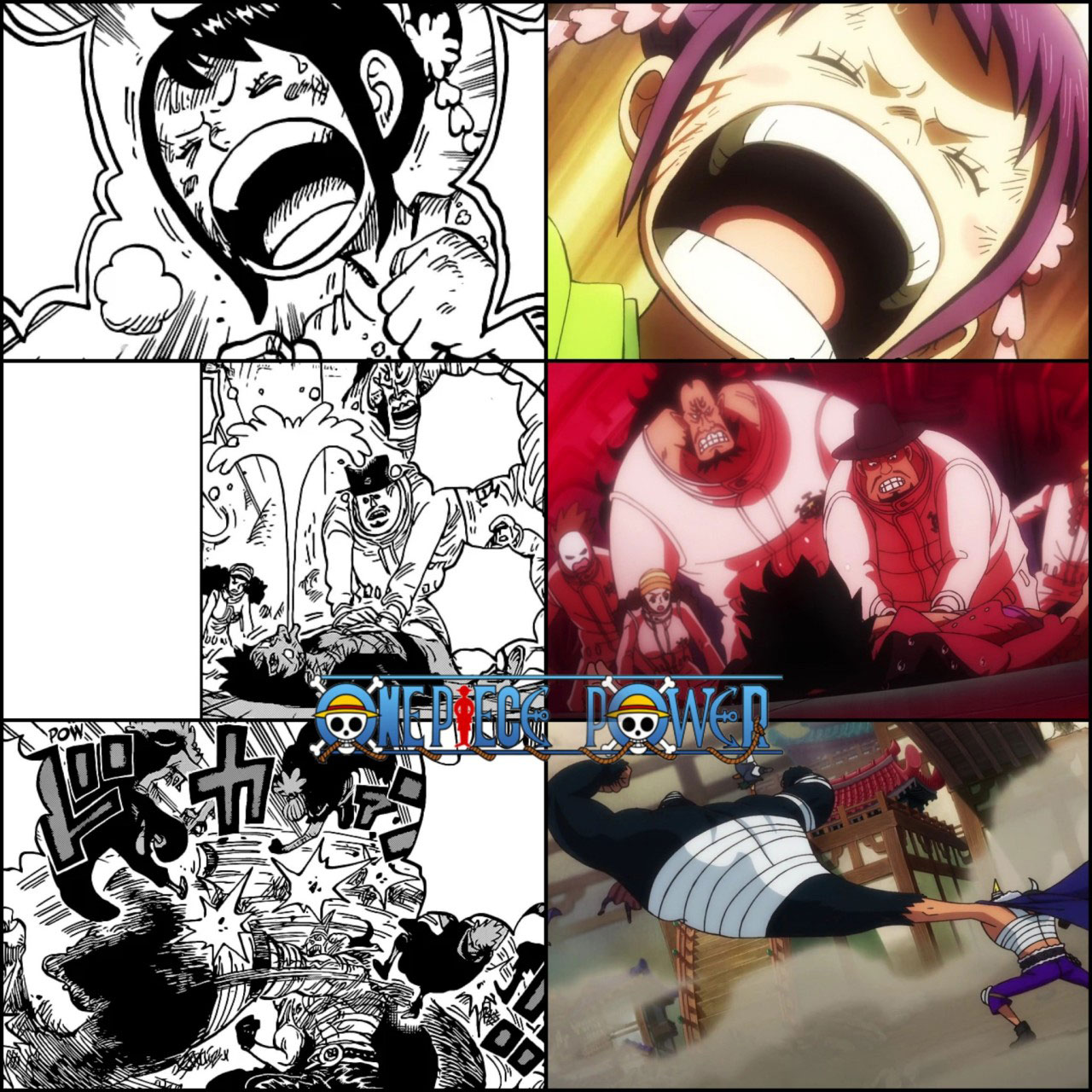 One piece comparacao anime manga episodio 1034 capitulos 1016 1017 09