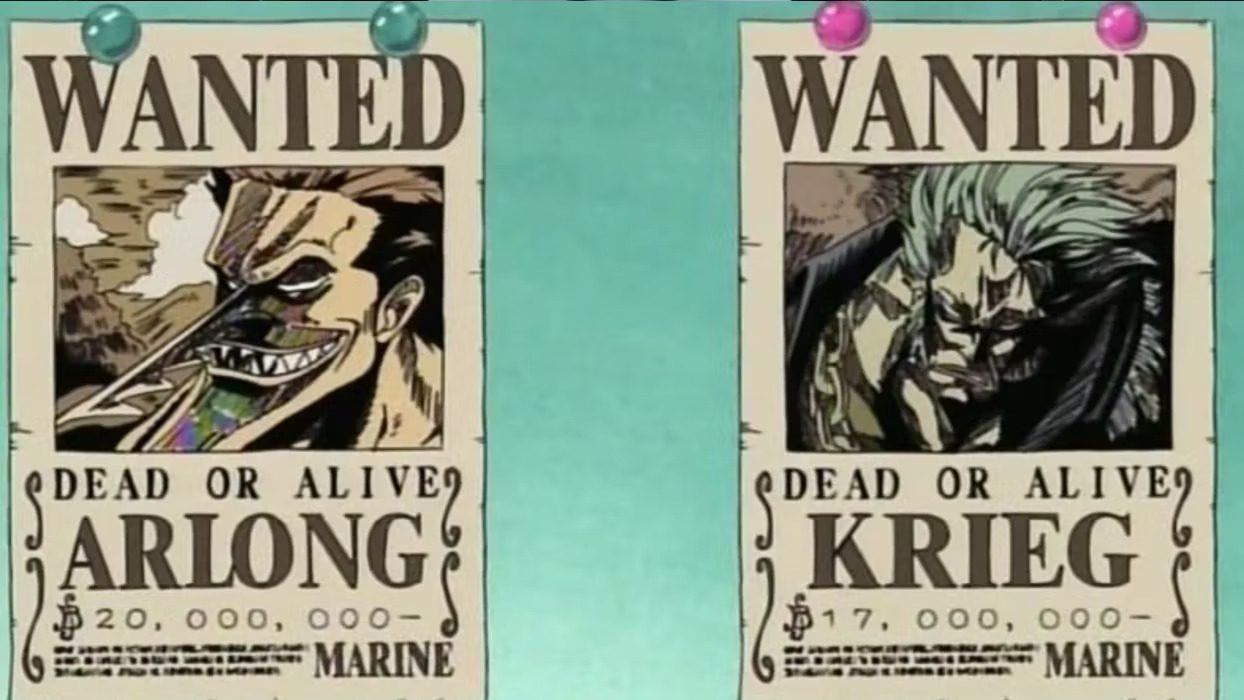 Arlong bounty poster in one piece edited