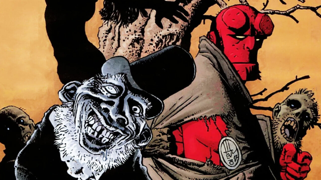 Hellboy crooked man comic postcover