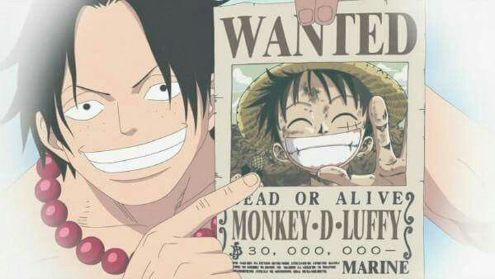 One piece ace luffy recompensa