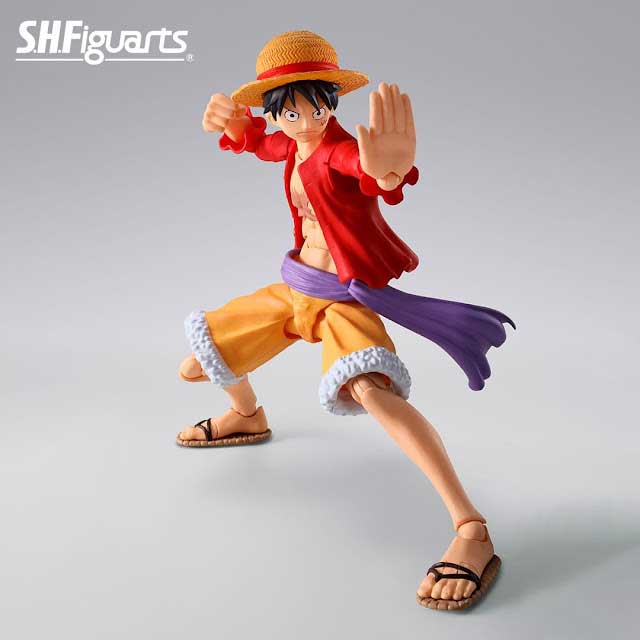 One piece action figure luffy zoro sanji raid on onigashima s h figuarts bandai spirits 08