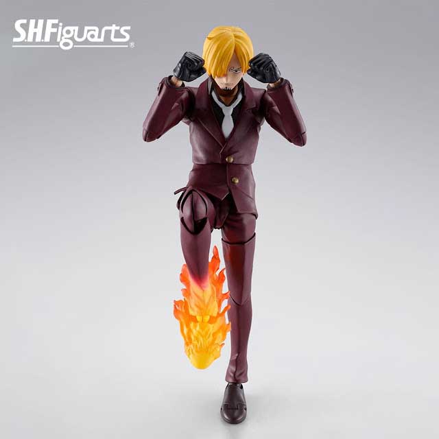 One piece action figure luffy zoro sanji raid on onigashima s h figuarts bandai spirits 20