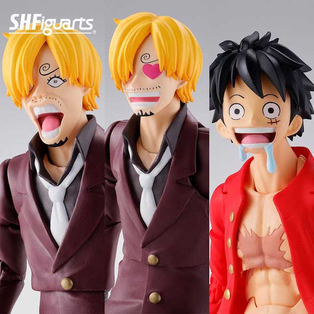 One piece action figure luffy zoro sanji raid on onigashima s h figuarts bandai spirits 21