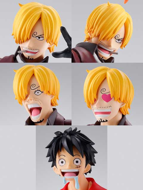 One piece action figure luffy zoro sanji raid on onigashima s h figuarts bandai spirits 24