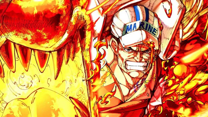 One piece akainu fanart autor desconhecido postcover