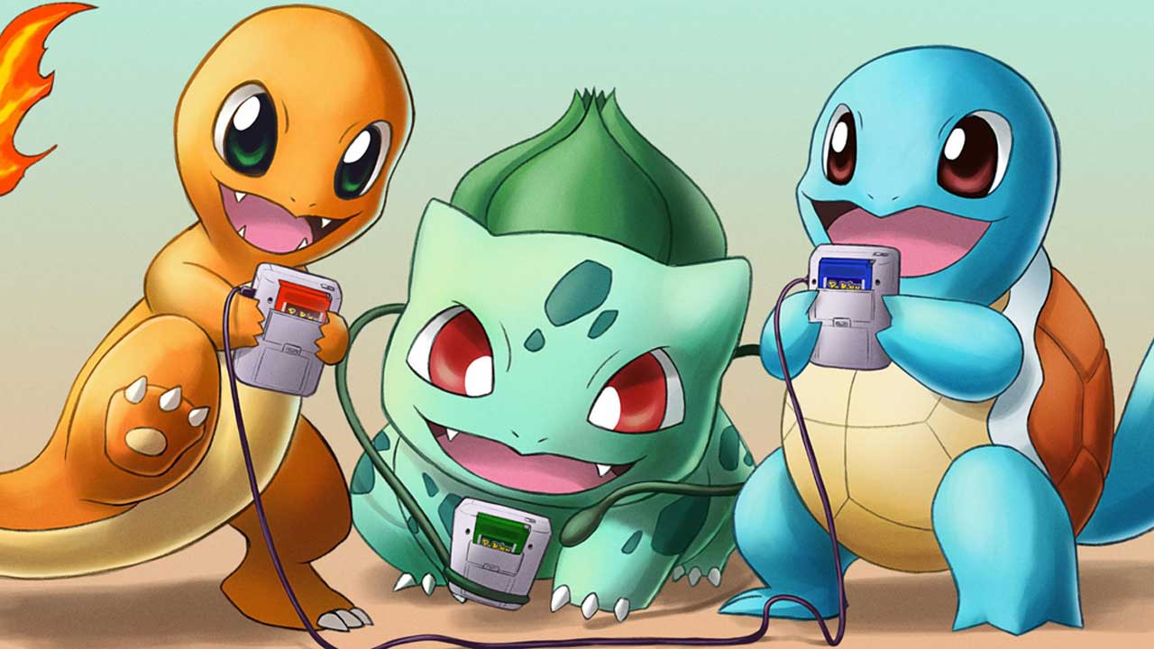 Pokemons iniciais tipo grama,agua e fogo todas as evoluçoes