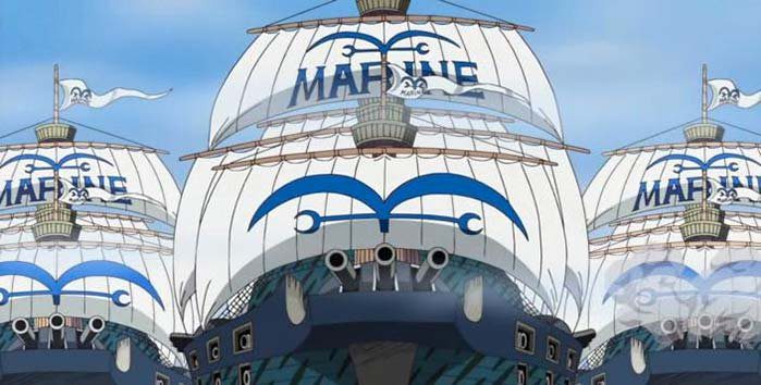 One piece marinha navio