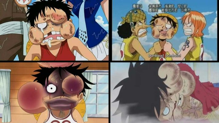 One piece 4 vezes que luffy apanhou de nami