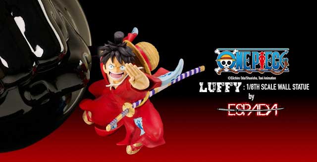 Estatua Monkey D. Luffy Haki do Armamento: One Piece - Anime Manga