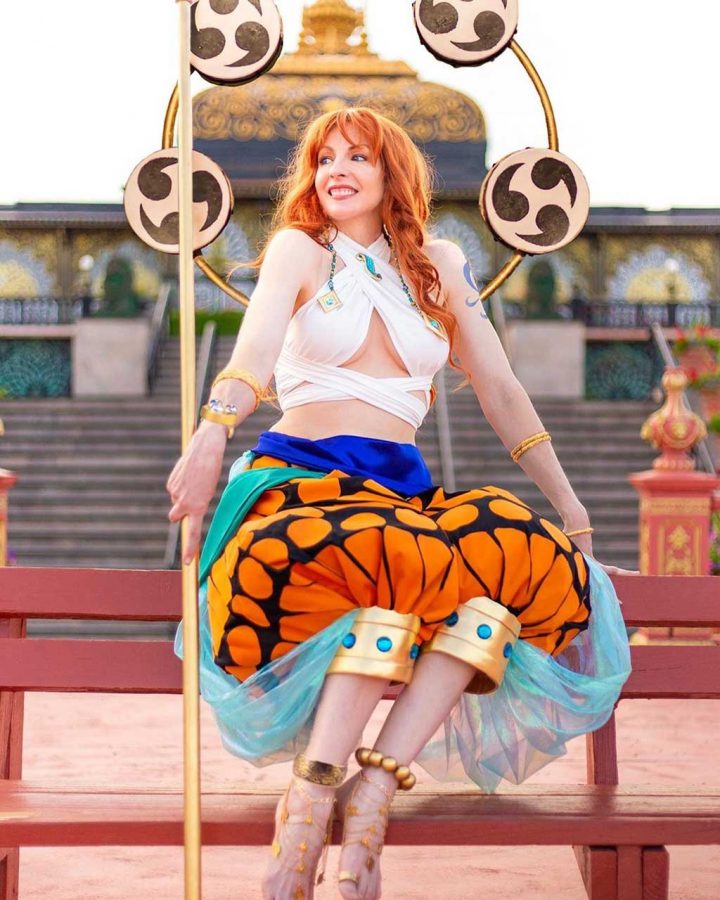 Cosplayer funde Nami e Enel de One Piece em visual inovador