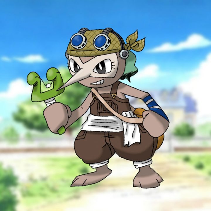 One piece pokemon usopp como nuzleaf fanart by simonbsfcs