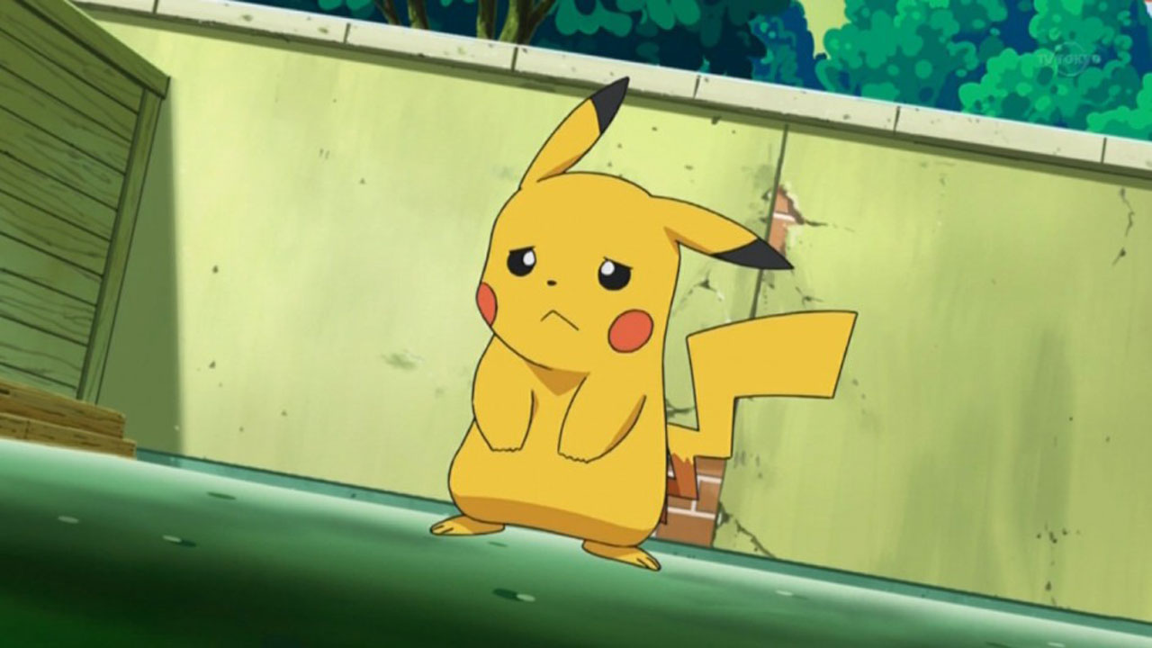 Pokemon pikachu triste