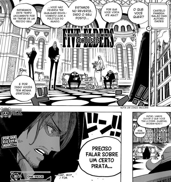 One piece manga 907 shanks gorosei