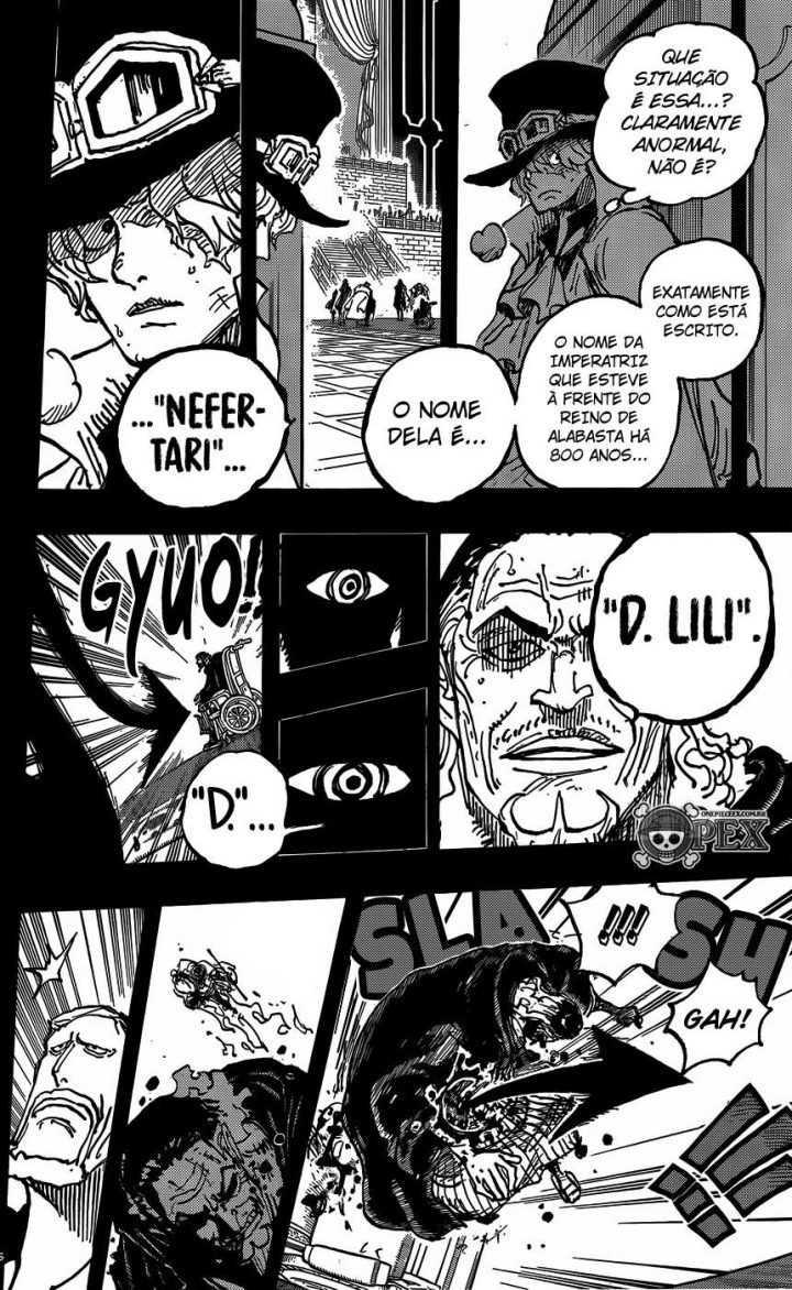 One piece manga 1085 cobra sabo nefertari d lili