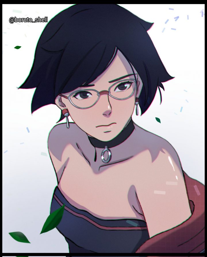 Artista fã de Boruto imaginou como seria o visual de Sarada mais