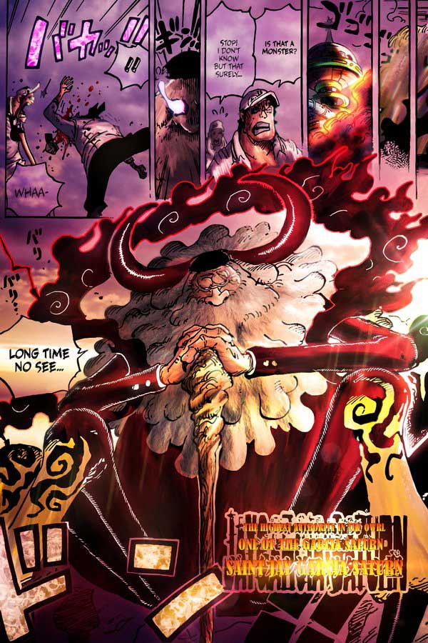 Revelada origem da Akuma no Mi de Jaygarcia Saturn em One Piece