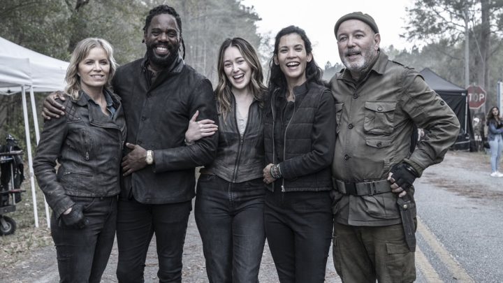 Fear the walking dead s08e12 bastidores alycia debnam carey danay garcia kim dickens colman domingo ruben blades postcover