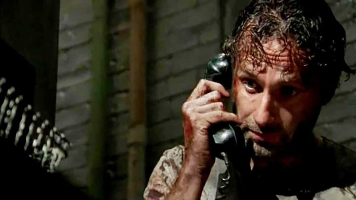 The walking dead rick telefone postcover