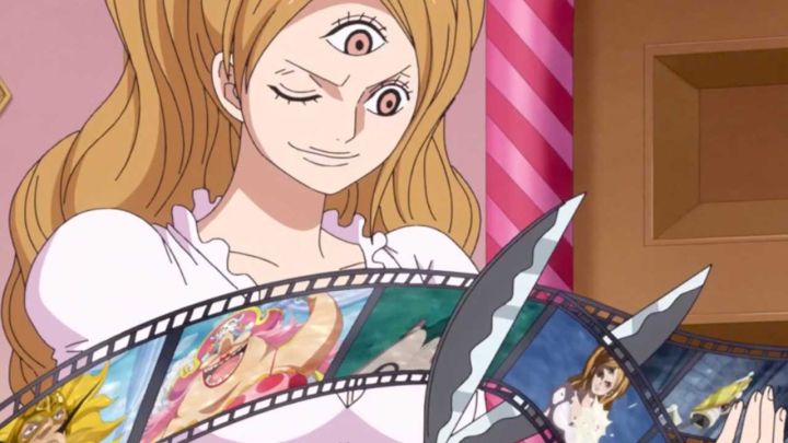 One piece anime 818 memo memo no mi pudding alterando memorias reiju postcover