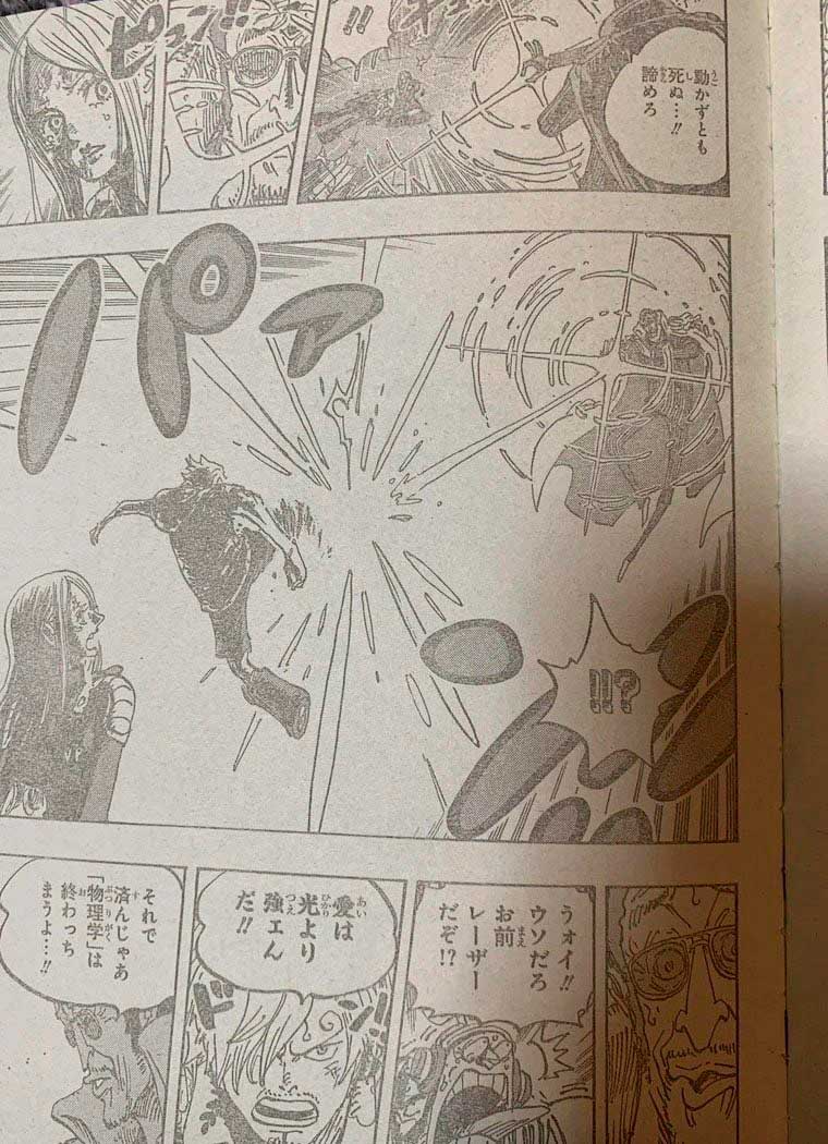 One Piece | Kizaru fica em choque com Sanji em imagem vazada do mangá ...