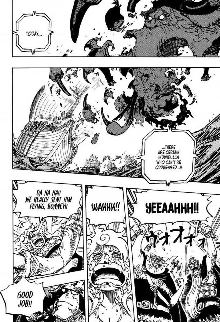 one piece manga 1121 ingles luffy nika vs saturn 03