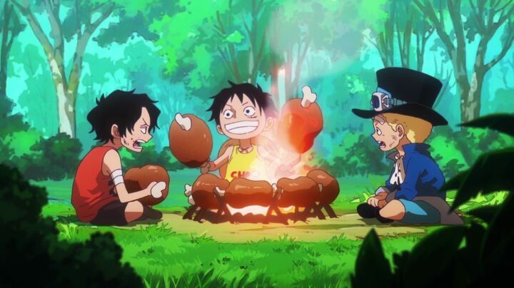 One piece anime 1119 previa 02 ace luffy sabo