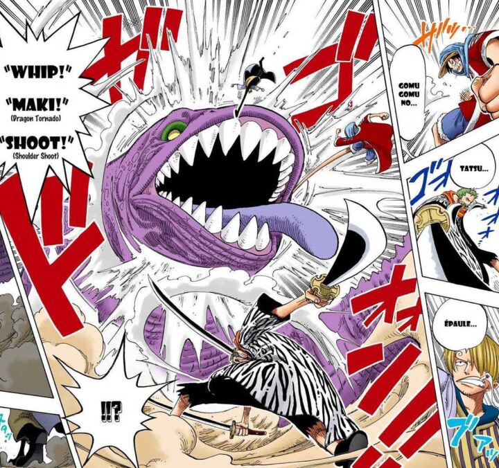 One piece manga 162 luffy zoro sanji monster trio